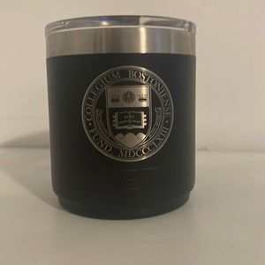 YETI Black Boston College Branded Rambler 10z